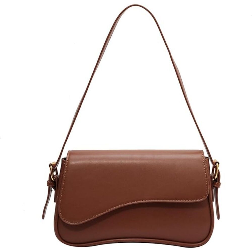 Women Brown Imported Casual Leather Waterproof Lightweight Hobo Handbag